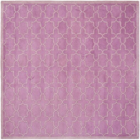 Safavieh 7 Ft. x 7 Ft. Square- Contemporary Chatham Pink Hand Tufted Rug CHT937D-7SQ